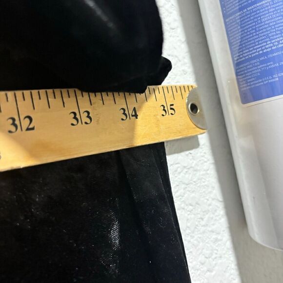 Andree By Unit Womens Velvet Kimono Jacket Small in Black With White Embroidered - Picture 12 of 13